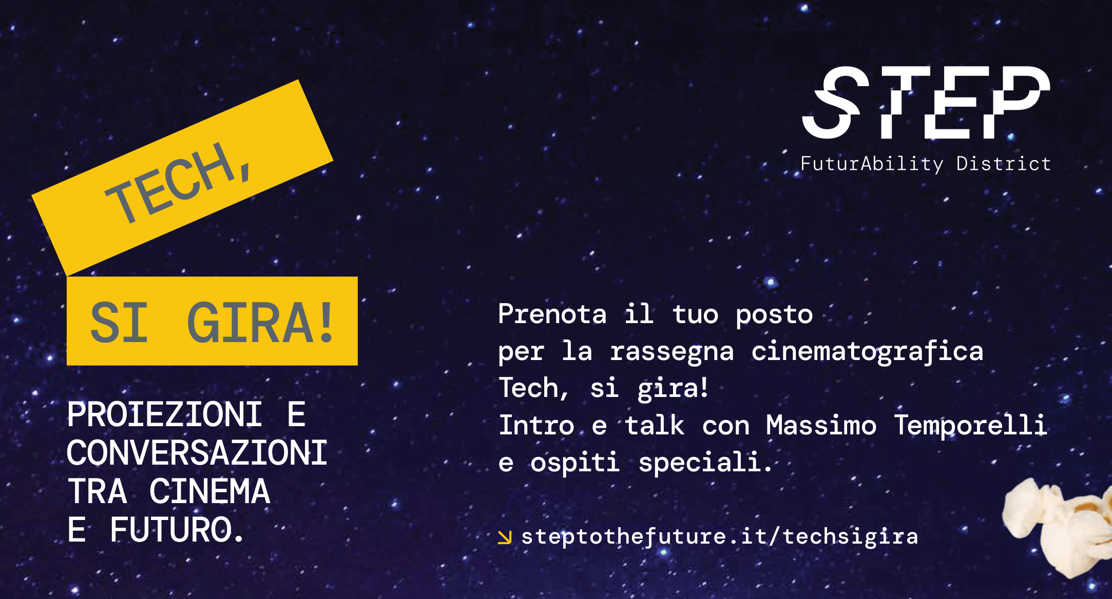 NEWS_ Al via la Rassegna Cinematografica “Tech, si Gira!” con STEP &#8211; FuturAbility District